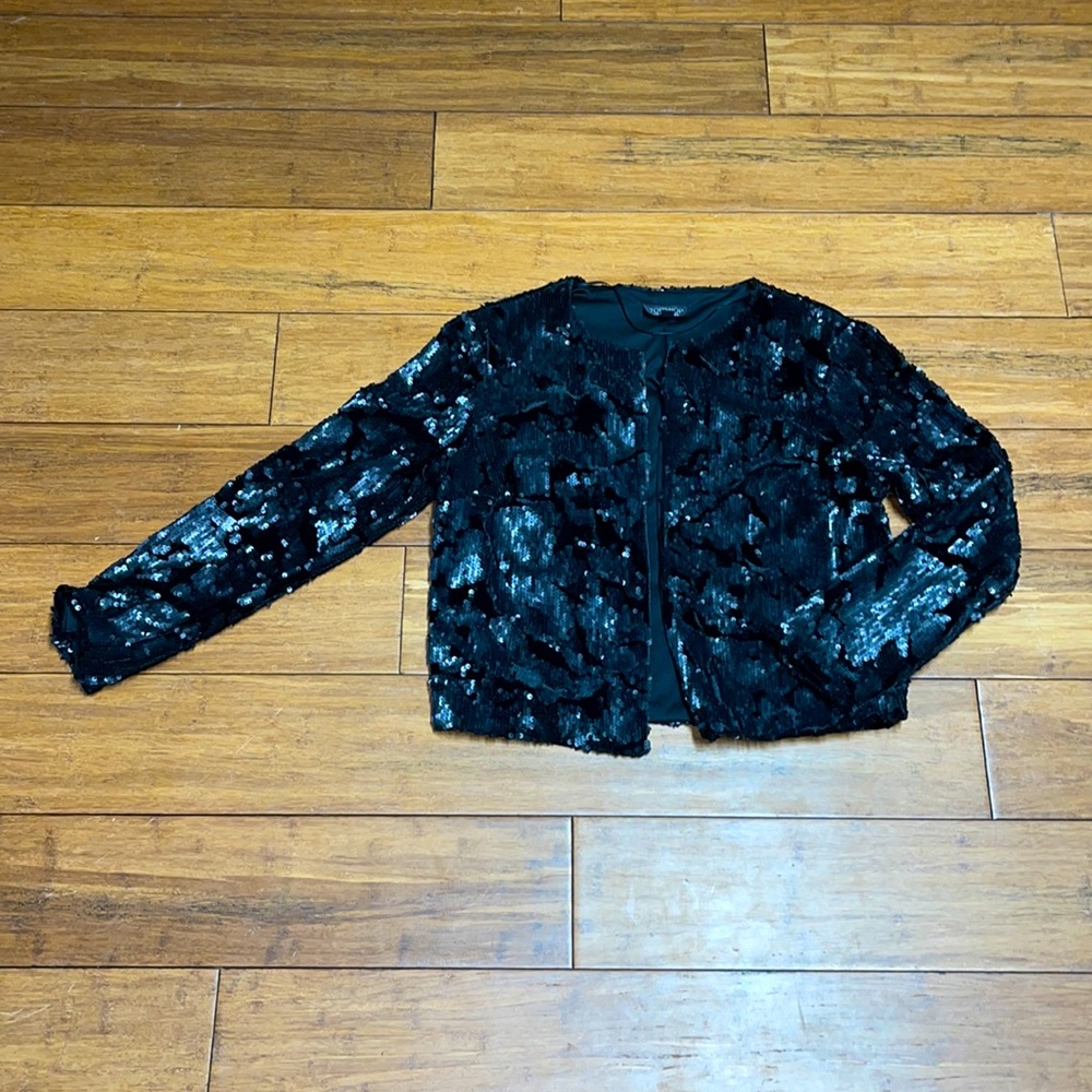 Black Sequin Jacket - image 2